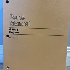 Caterpillar Tan G3516 Parts Manual